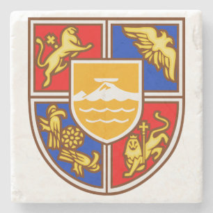 Armenian Coat of Arms Heritage & Symbols Stone Coaster