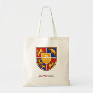 Armenian Coat of Arms Heritage & Symbols Tote Bag