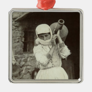 Armenian country girl, Yerevan Metal Tree Decoration