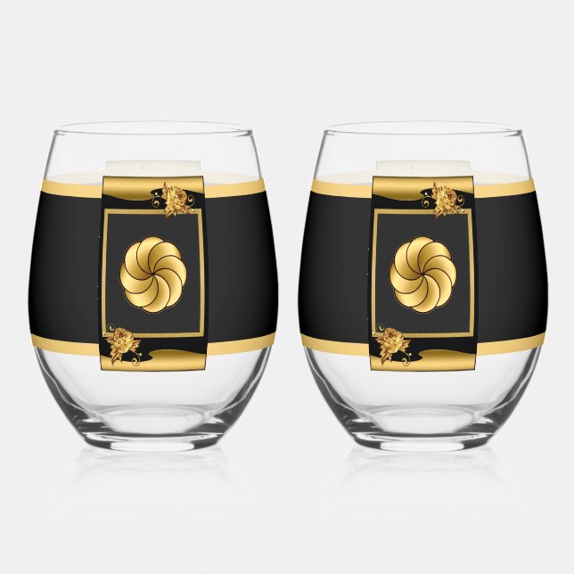 Armenian Eternity Drinkware Set Stemless Wine Glass (Front)