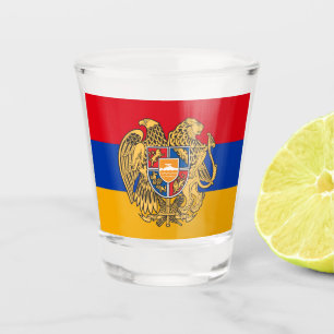 Armenian Flag & Armenia country patriot /sports Shot Glass