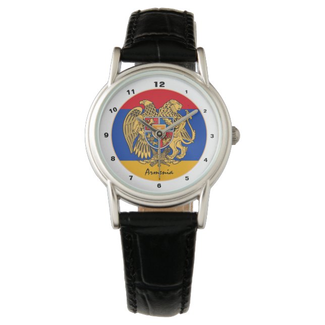 Armenian Flag & Armenia trendy fashion /design Wat Watch (Front)