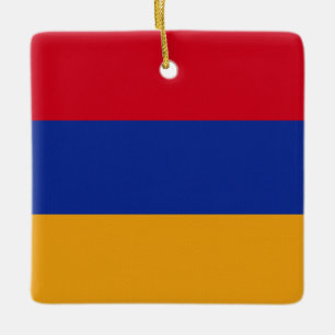 Armenian Flag Ceramic Ornament