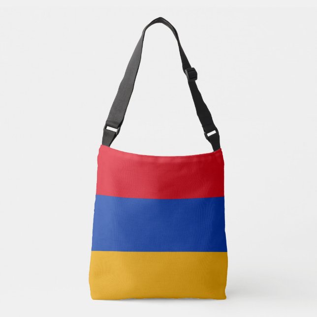 Armenian flag crossbody bag (Front)