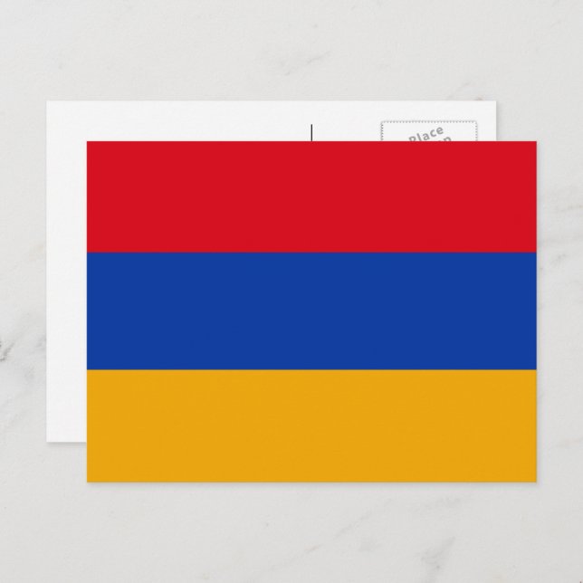 Armenian Flag, Flag of Armenia Postcard (Front/Back)