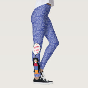Armenian Flag Holiday Ms. Penguin Talking  Leggings