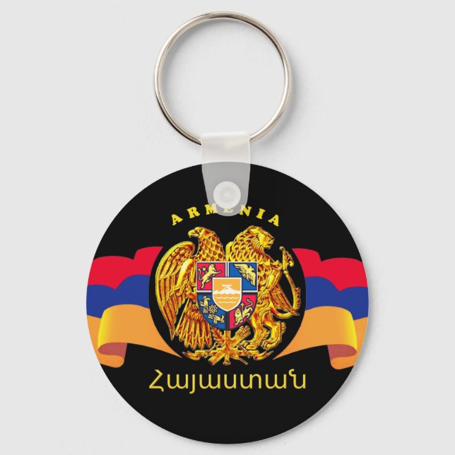 Armenian Flag Keychain (Front)