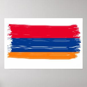 Armenian flag poster