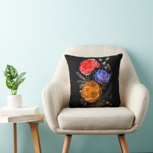 Armenian Flowers Throw Pillow