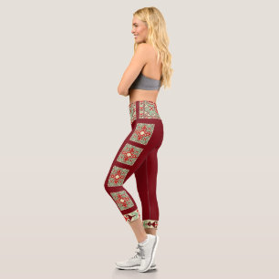 Armenian Folk Art 2 Capri Leggings