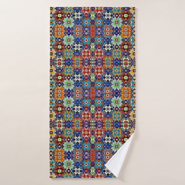 Armenian Folk Art Bath Towel (Bath Towel)