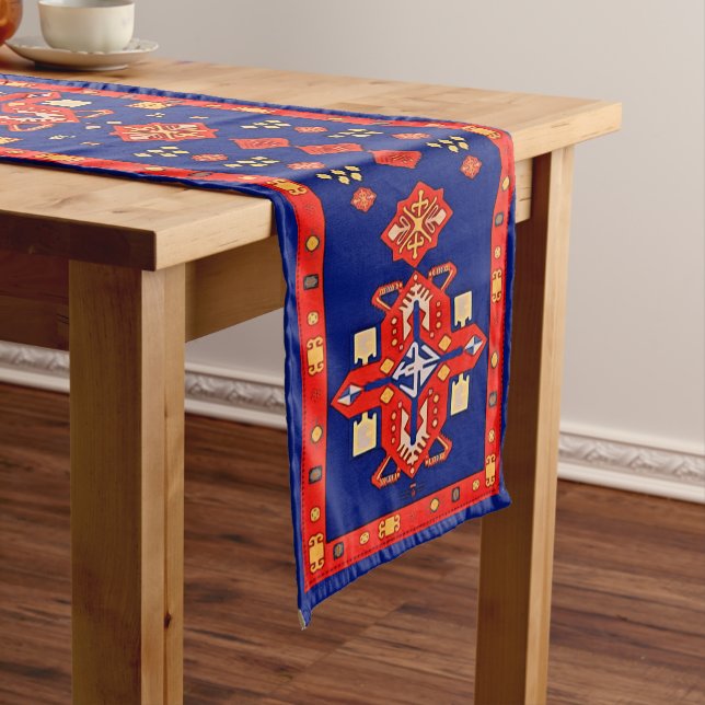 Armenian Folk Art Table Runner (In Situ)