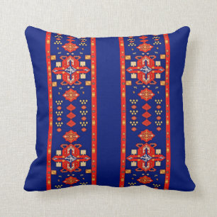 Armenian Folk Art Throw Pillow