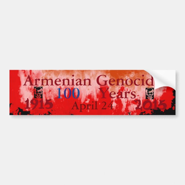 Armenian Genocide Bumper Sticker (Front)