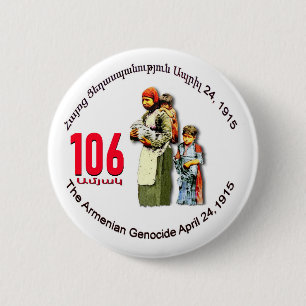 Armenian Genocide Memorial 6 Cm Round Badge