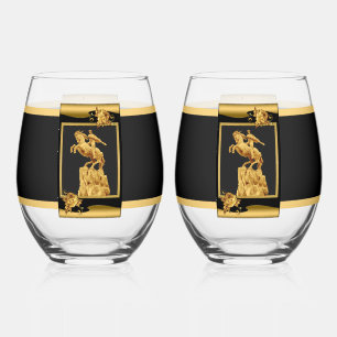 Armenian Hero  Stemless Wine Glass