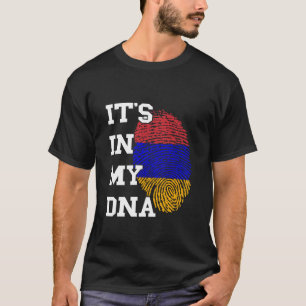 Armenian It's In My DNA Finger Print Armenian Root T-Shirt