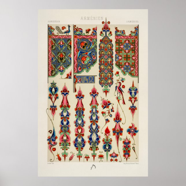 Armenian pattern from Lornement Polychrome (1888)  Poster (Front)