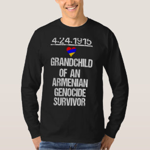 Armenian Pride Genocide Survivor Grandchild Flag T-Shirt