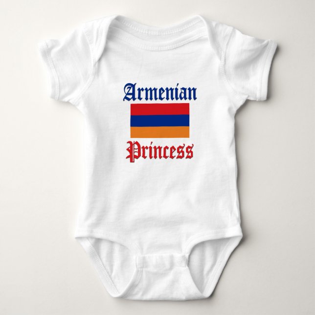 Armenian Princess Baby Bodysuit (Front)