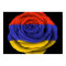 Armenian Rose Flag on Black
