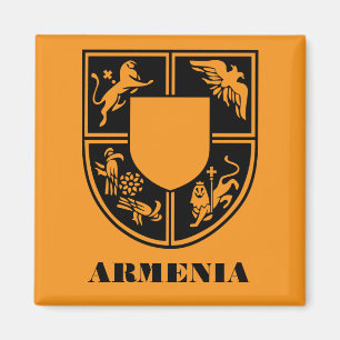 Armenian State Emblem Contemporary Art Magnet