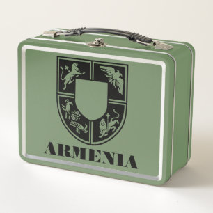 Armenian State Emblem Contemporary Art Metal Lunch Box