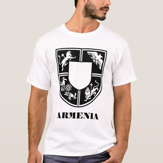 Armenian State Emblem Contemporary Art T-Shirt (Front)