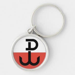 Armia Krajowa Flag Key Ring
