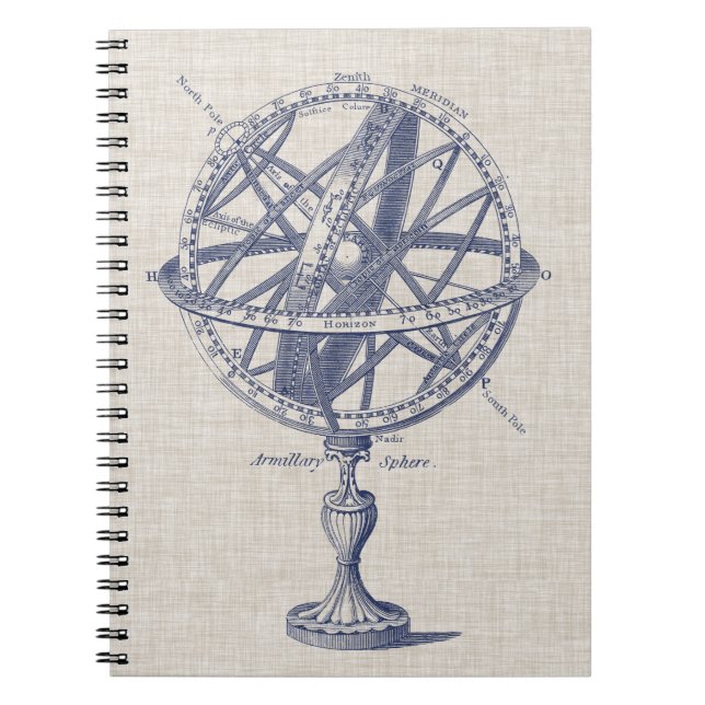 Armillary Sphere Diagram Notebook (Front)