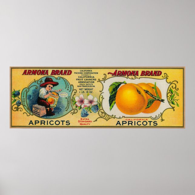 Armona Apricot Label Poster (Front)