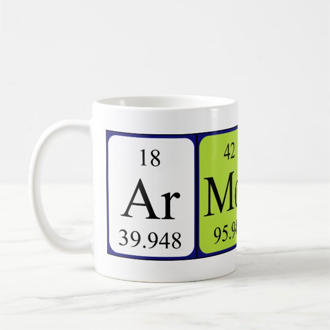 Armond periodic table name mug (Left)