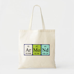 Armond periodic table name tote bag