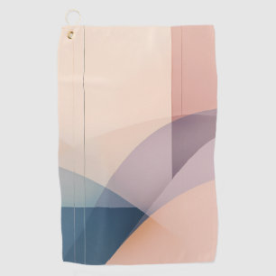 Armonía etérea Resumen Arte Color Pastel moderno Golf Towel