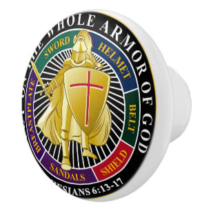 Armor of God Ceramic Knob