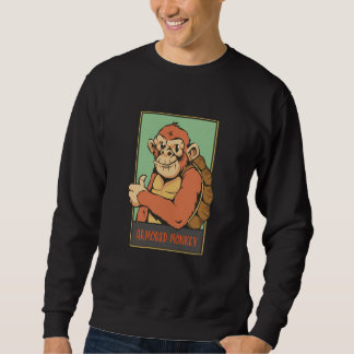 armored monkey sweatshirt