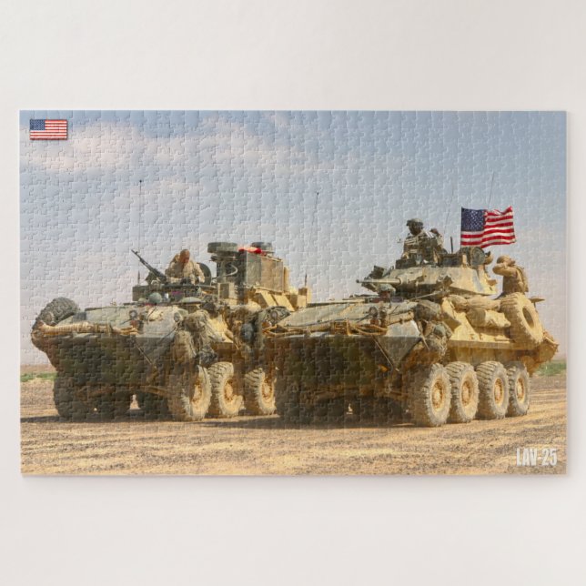 ARMORED PERSONNEL CARRIER – LAV-25 (20x30 inch) Jigsaw Puzzle (Horizontal)