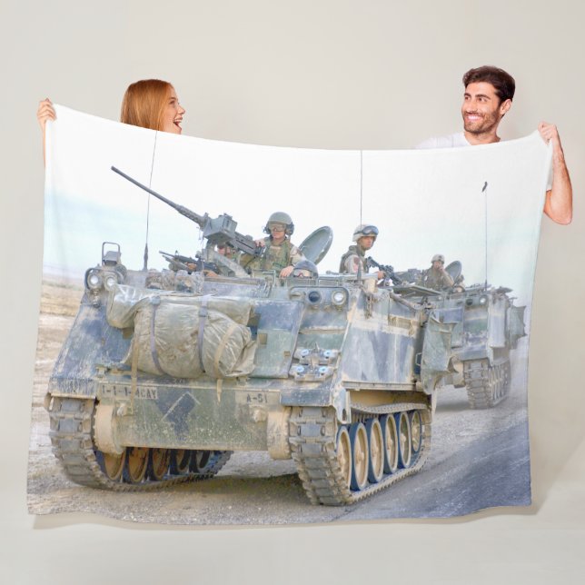 ARMORED PERSONNEL CARRIER – M113 FLEECE BLANKET (In Situ)