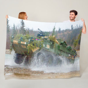ARMORED PERSONNEL CARRIER - Stryker Fleece Blanket