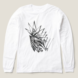 Armour Black White Abstract Tribal Tattoo Art Tri-Blend Shirt