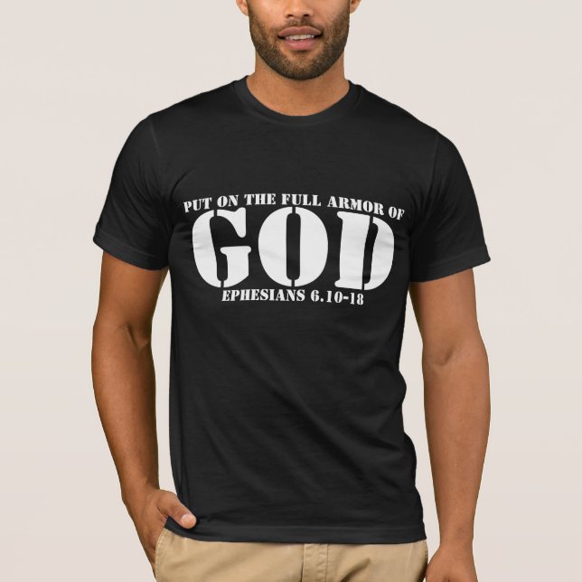 armour of God bible verse t-shirt (Front)