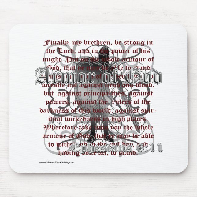 Armour of God Christian Merchandise Mouse Pad (Front)