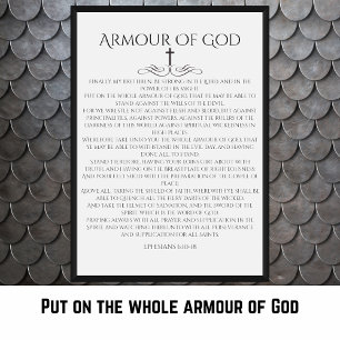 Armour of God Ephesians 6 10 Decorative Poster