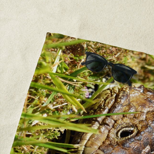 Armoured Ambler: The Shingleback's Secret Stroll, Beach Towel (In Situ)