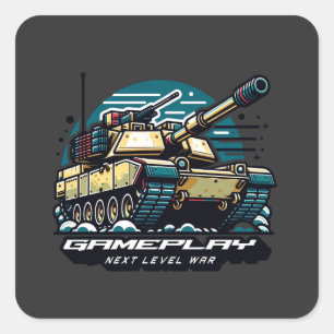 Armoured Battles: Next Level Gaming Square Sticker