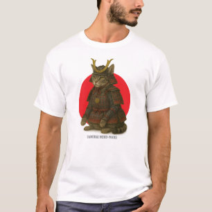 Armoured Cat Warrior Illustration T-Shirt