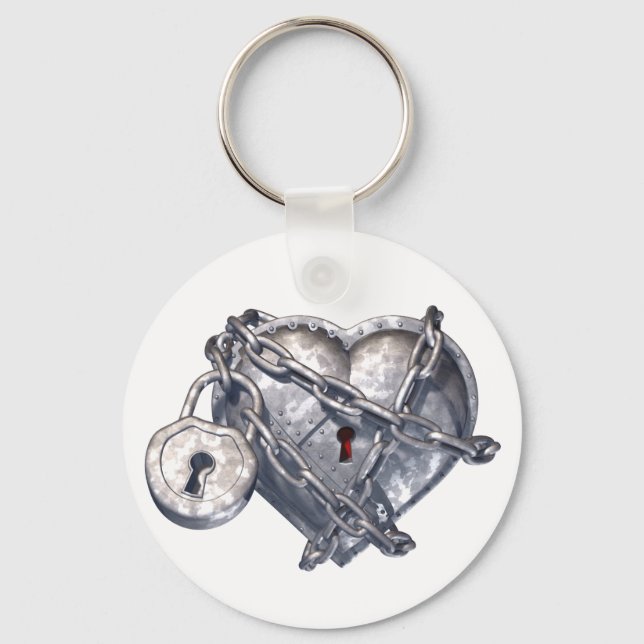 Armoured Heart Key Ring (Front)