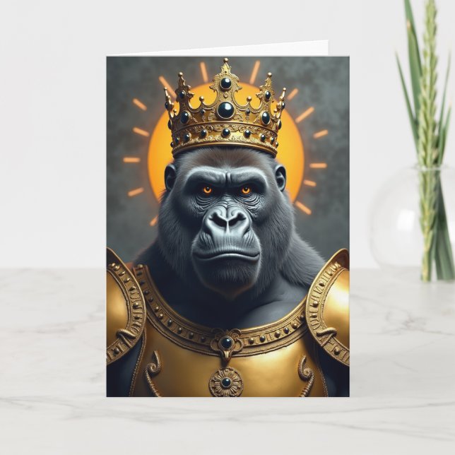 Armoured King Birthday Card (Front)