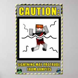 Armpit Lightning Warning Poster