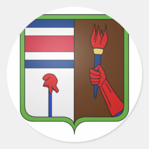 Arms Alajuela, Costa Rica Classic Round Sticker